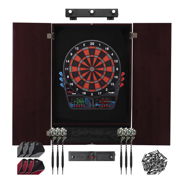 Viper Orion Electronic Dartboard, Metropolitan Mahogany Throw